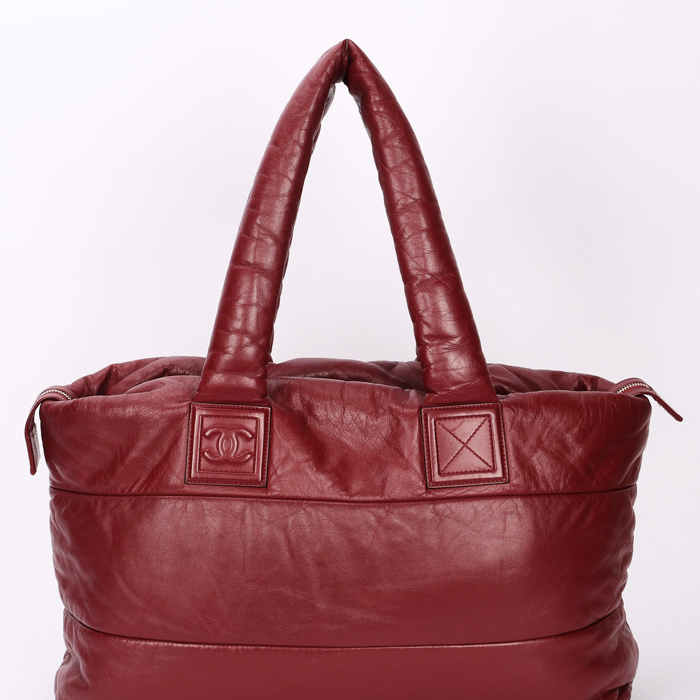 Chanel Coco Cocoon Tote Soft Bordeaux Lambskin SHW
