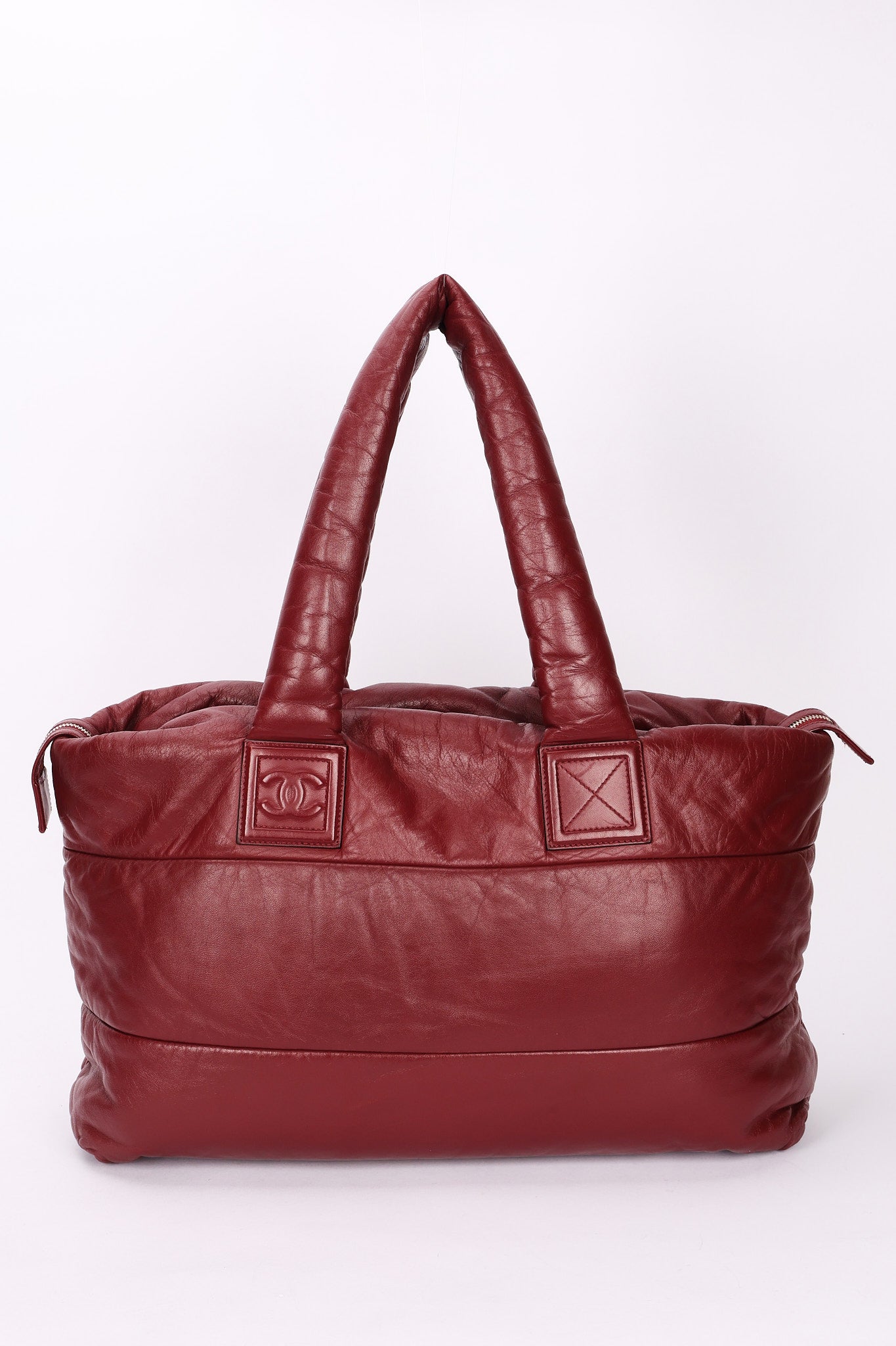 Chanel Coco Cocoon Tote Soft Bordeaux Lambskin SHW