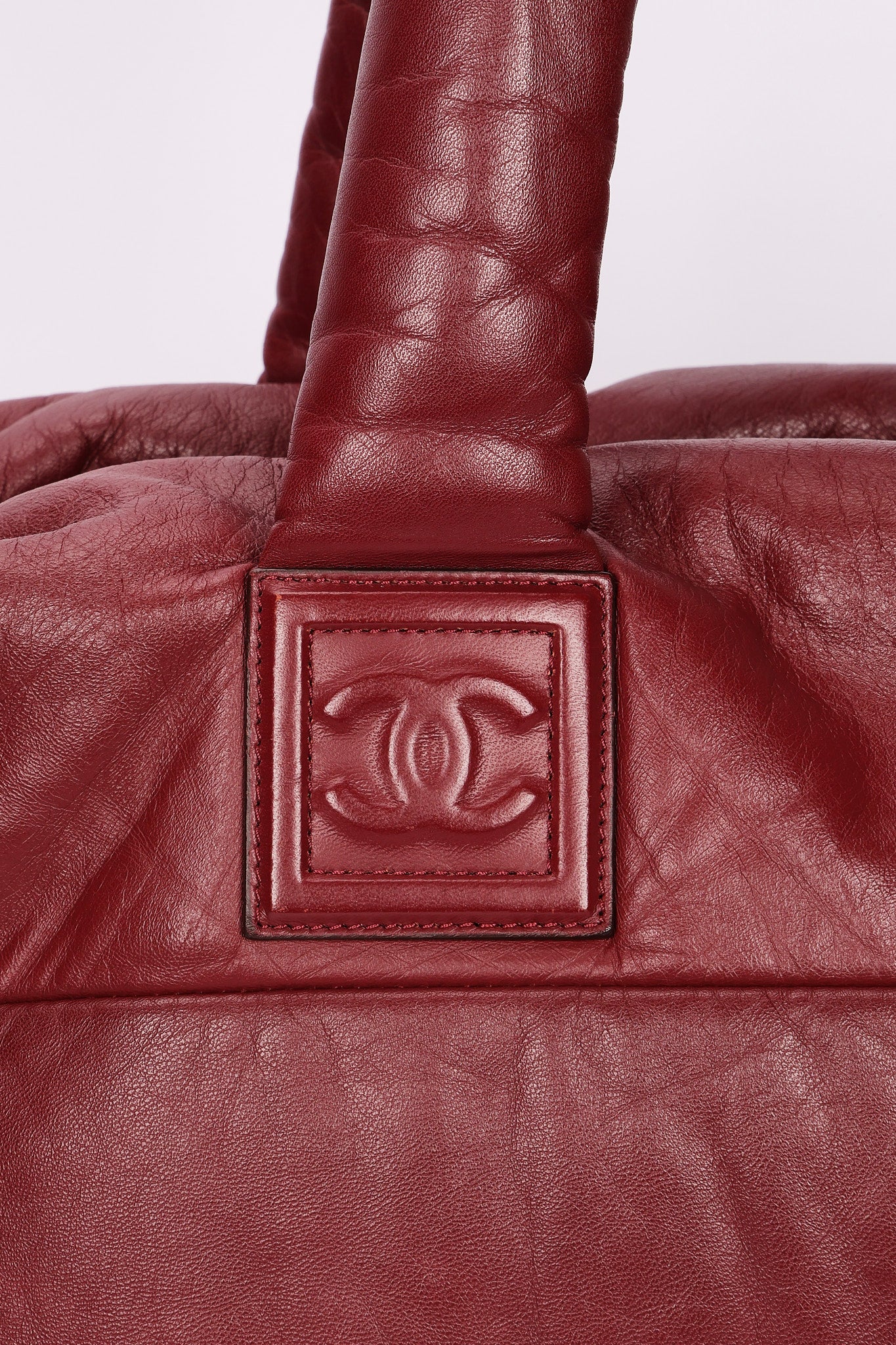Chanel Coco Cocoon Tote Soft Bordeaux Lambskin SHW