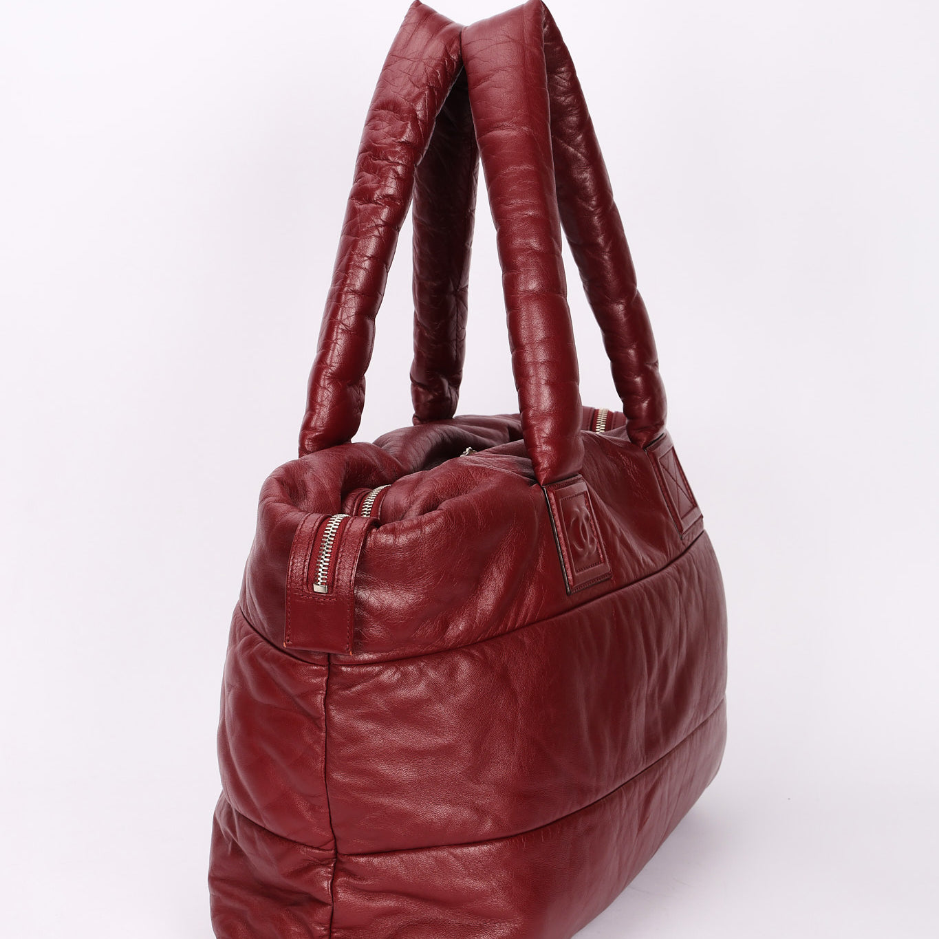 Chanel Coco Cocoon Tote Soft Bordeaux Lambskin SHW