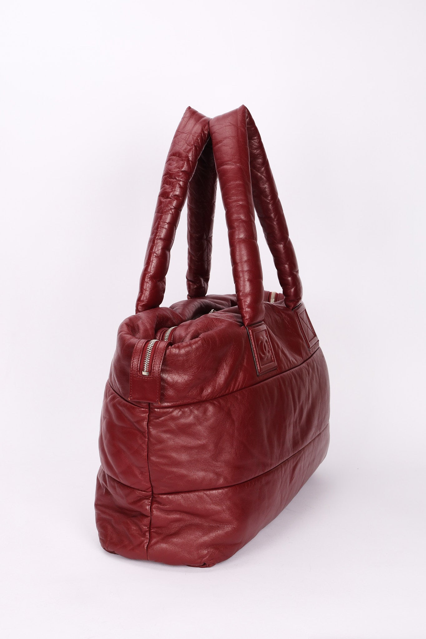Chanel Coco Cocoon Tote Soft Bordeaux Lambskin SHW