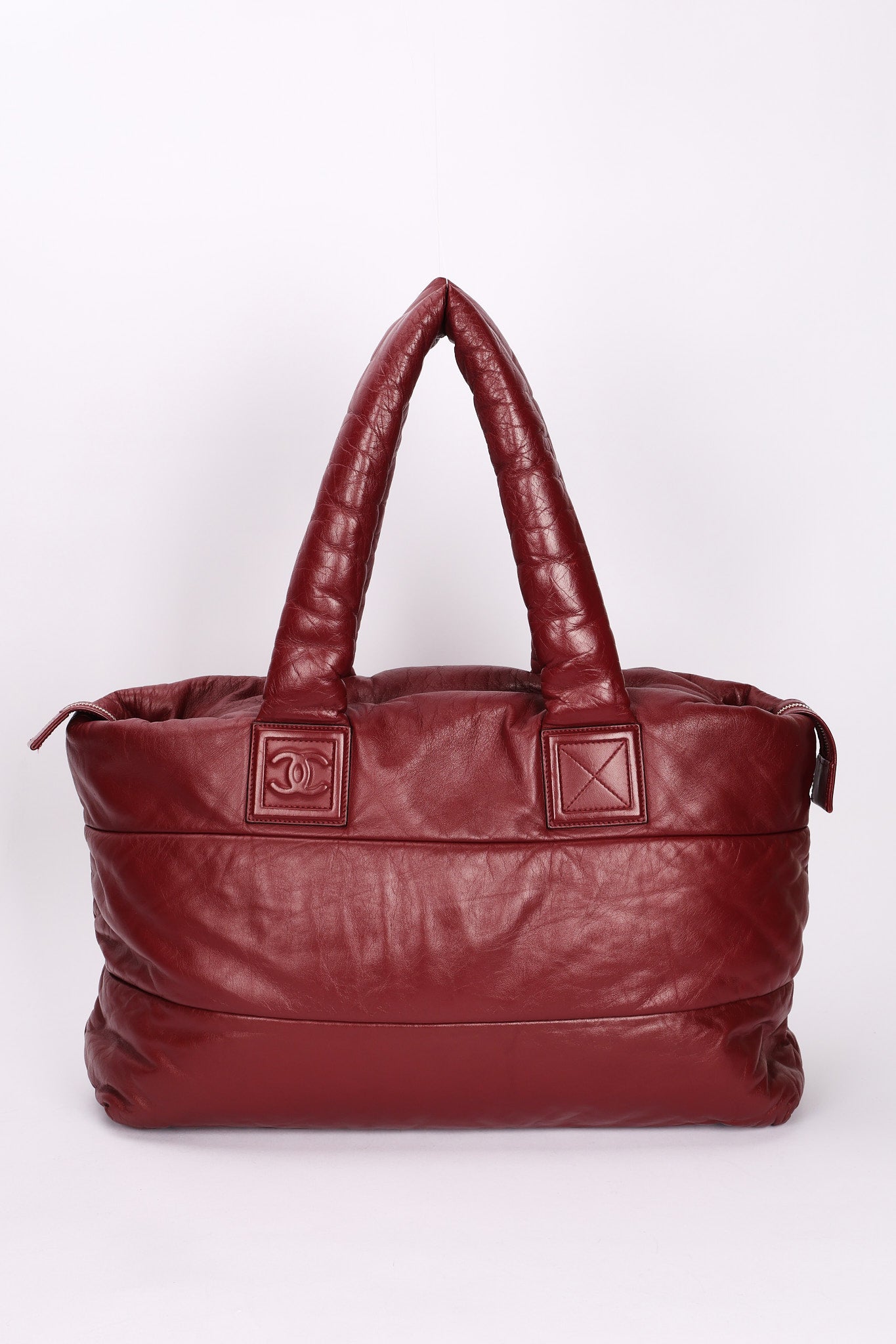 Chanel Coco Cocoon Tote Soft Bordeaux Lambskin SHW