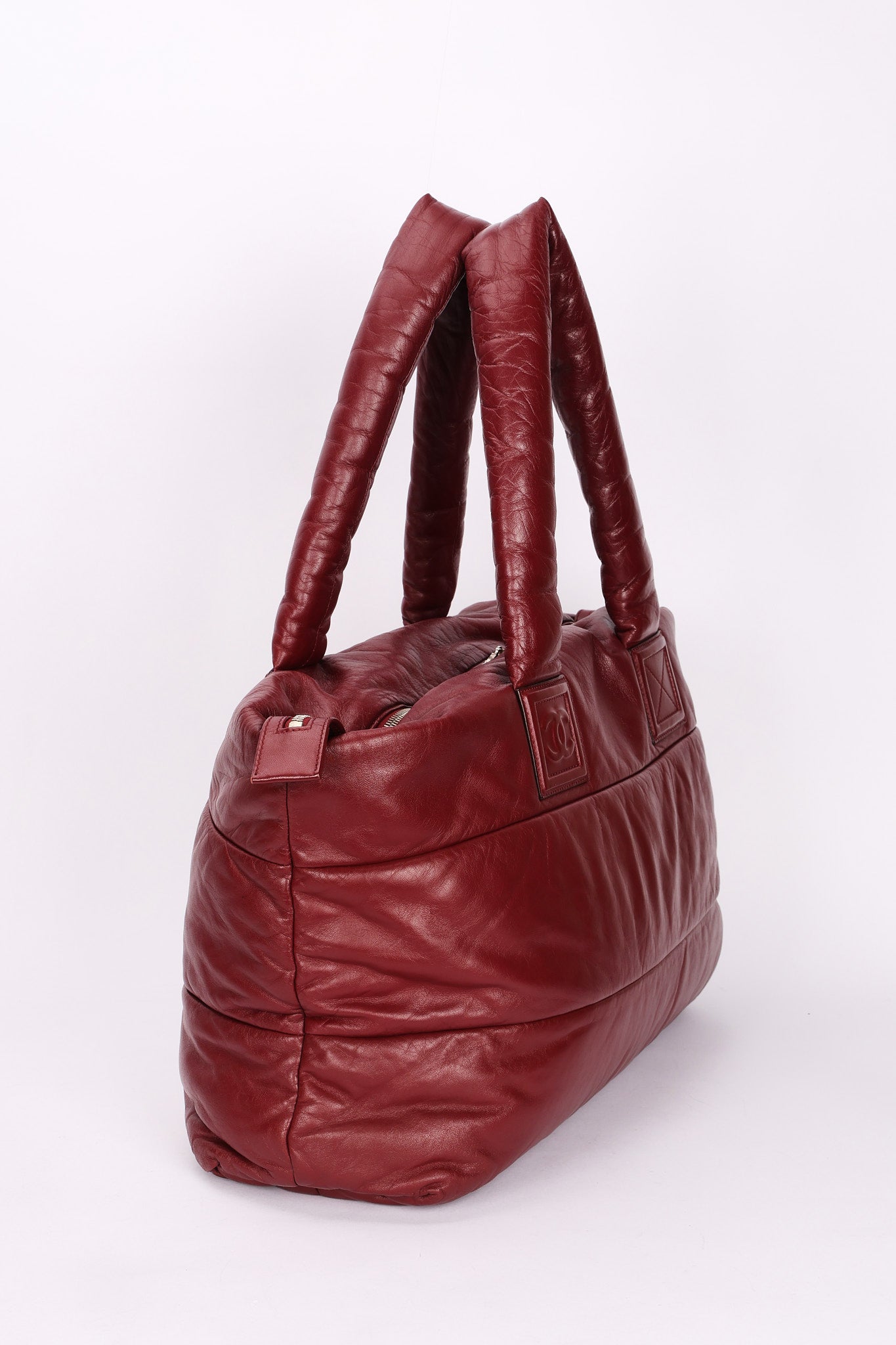 Chanel Coco Cocoon Tote Soft Bordeaux Lambskin SHW