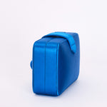 Loewe Tassel Box Clutch with Chain Cobalt Blue Satin