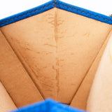 Loewe Tassel Box Clutch with Chain Cobalt Blue Satin