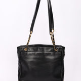 Chanel Triple CC Shoulder Bag Black Lambskin 24K GP