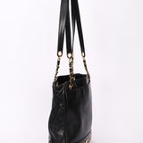 Chanel Triple CC Shoulder Bag Black Lambskin 24K GP