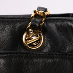 Chanel Triple CC Shoulder Bag Black Lambskin 24K GP