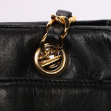 Chanel Triple CC Shoulder Bag Black Lambskin 24K GP
