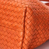 Bottega Veneta Small Intrecciato Cabat Tote Orange