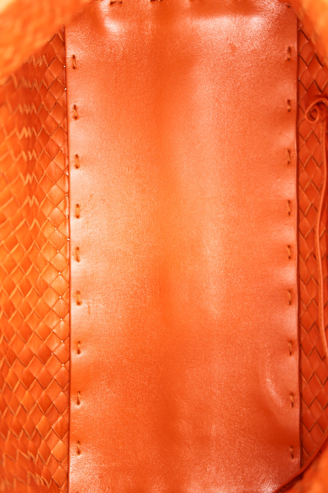 Bottega Veneta Small Intrecciato Cabat Tote Orange