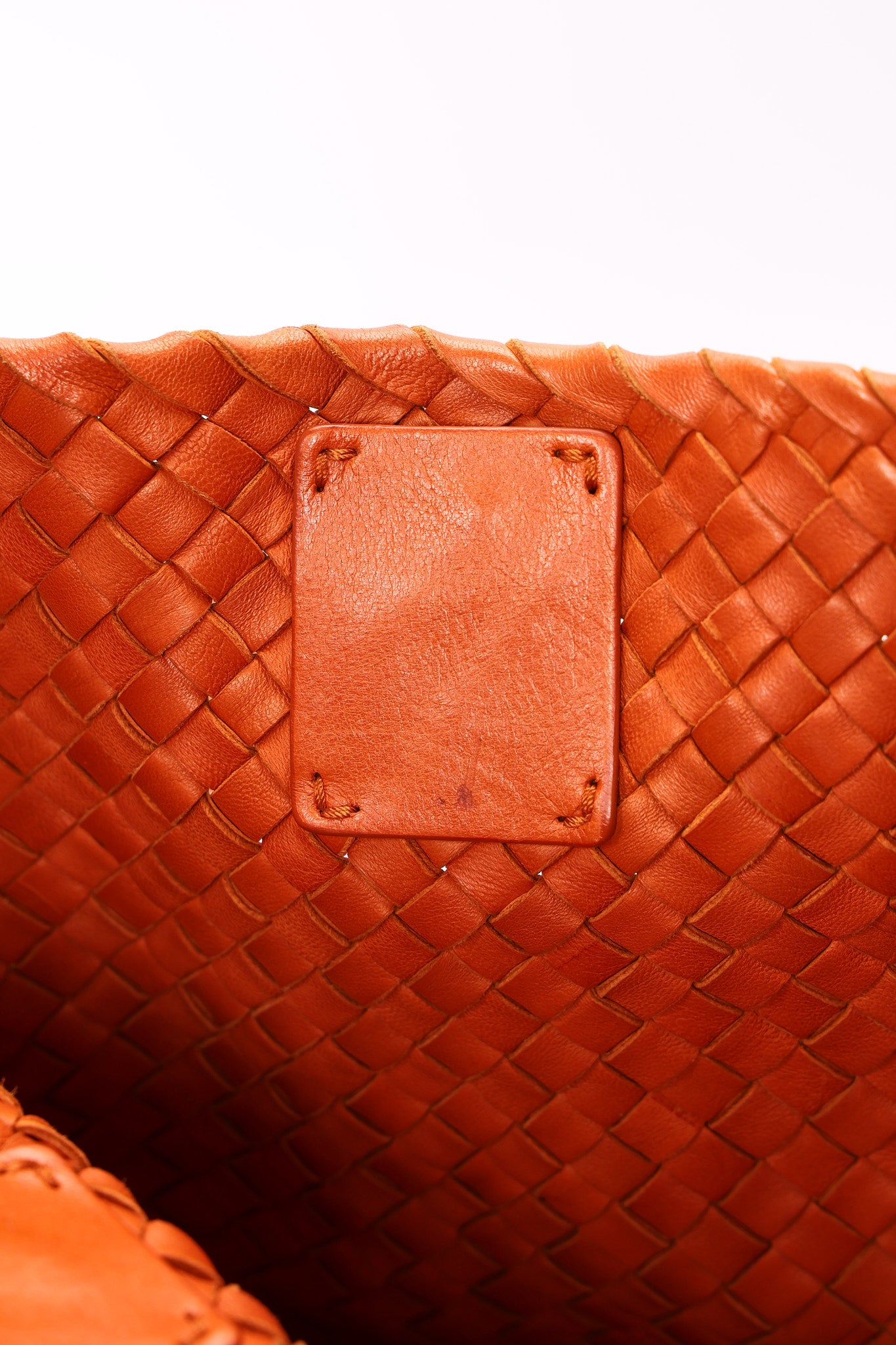 Bottega Veneta Small Intrecciato Cabat Tote Orange