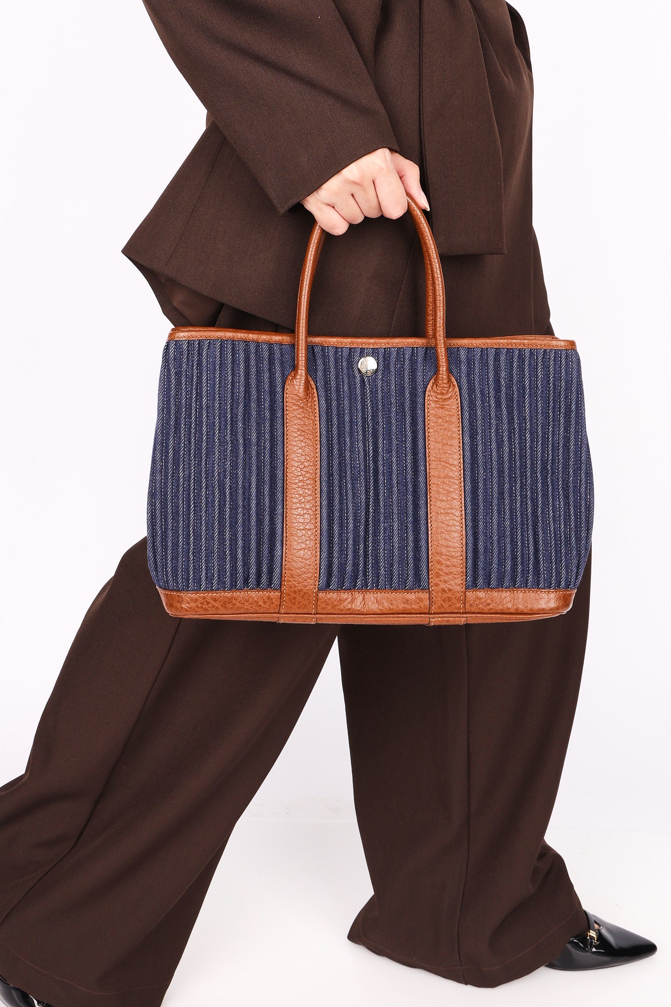 Hermès Garden Party 30 Denim Toile and (color) Negonda PHW