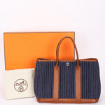 Hermès Garden Party 30 Denim Toile and (color) Negonda PHW
