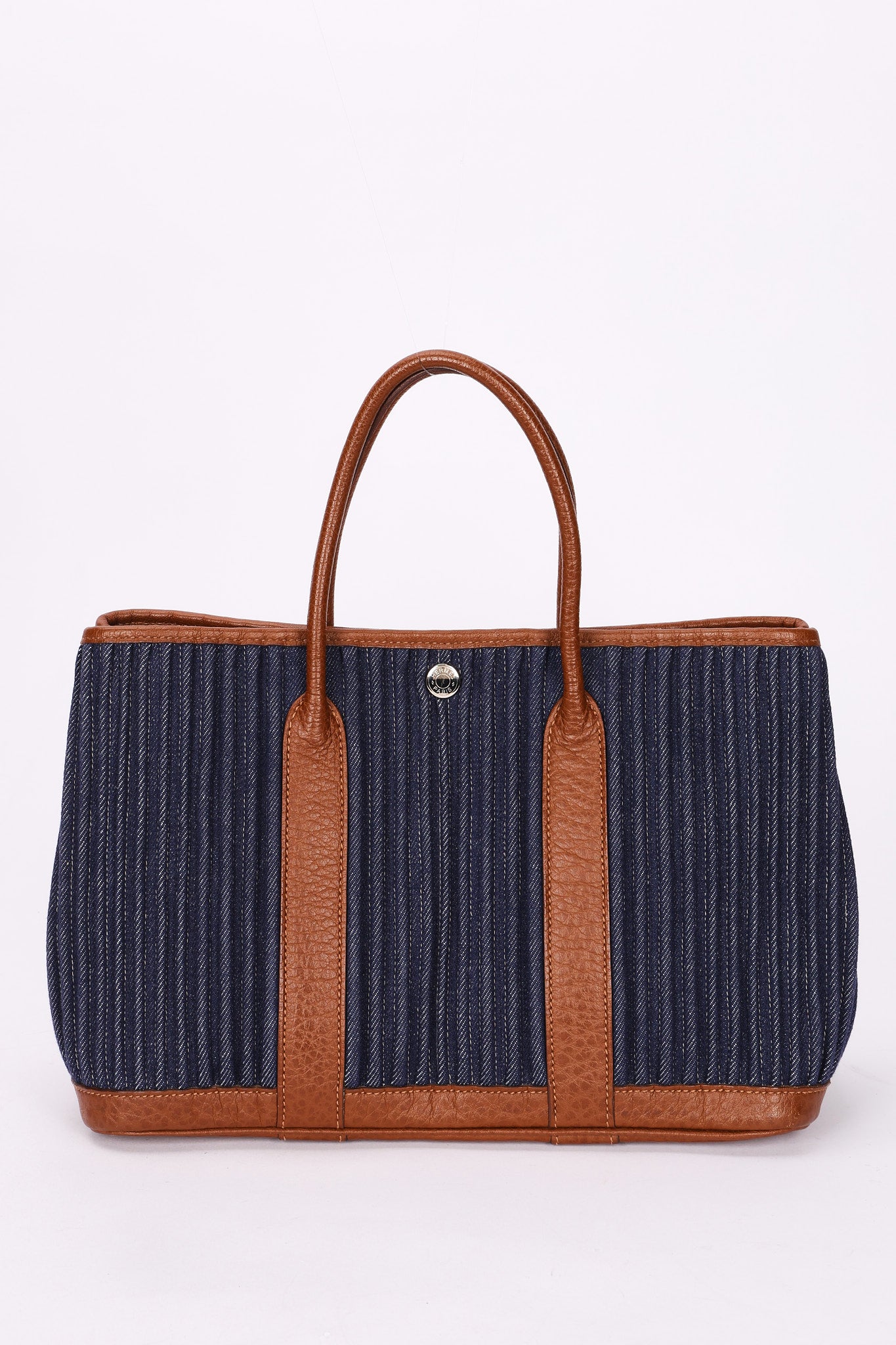 Hermès Garden Party 30 Denim Toile and (color) Negonda PHW