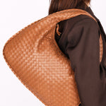 Bottega Veneta Small Intrecciato Hobo Cognac