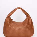 Bottega Veneta Small Intrecciato Hobo Cognac