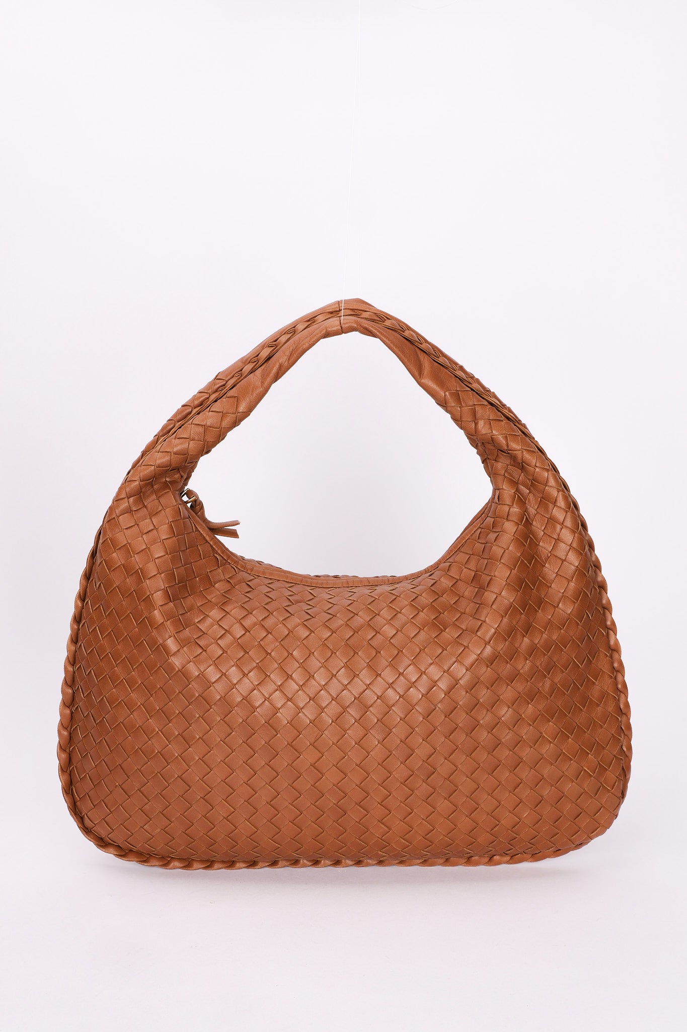 Bottega Veneta Small Intrecciato Hobo Cognac