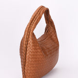Bottega Veneta Small Intrecciato Hobo Cognac