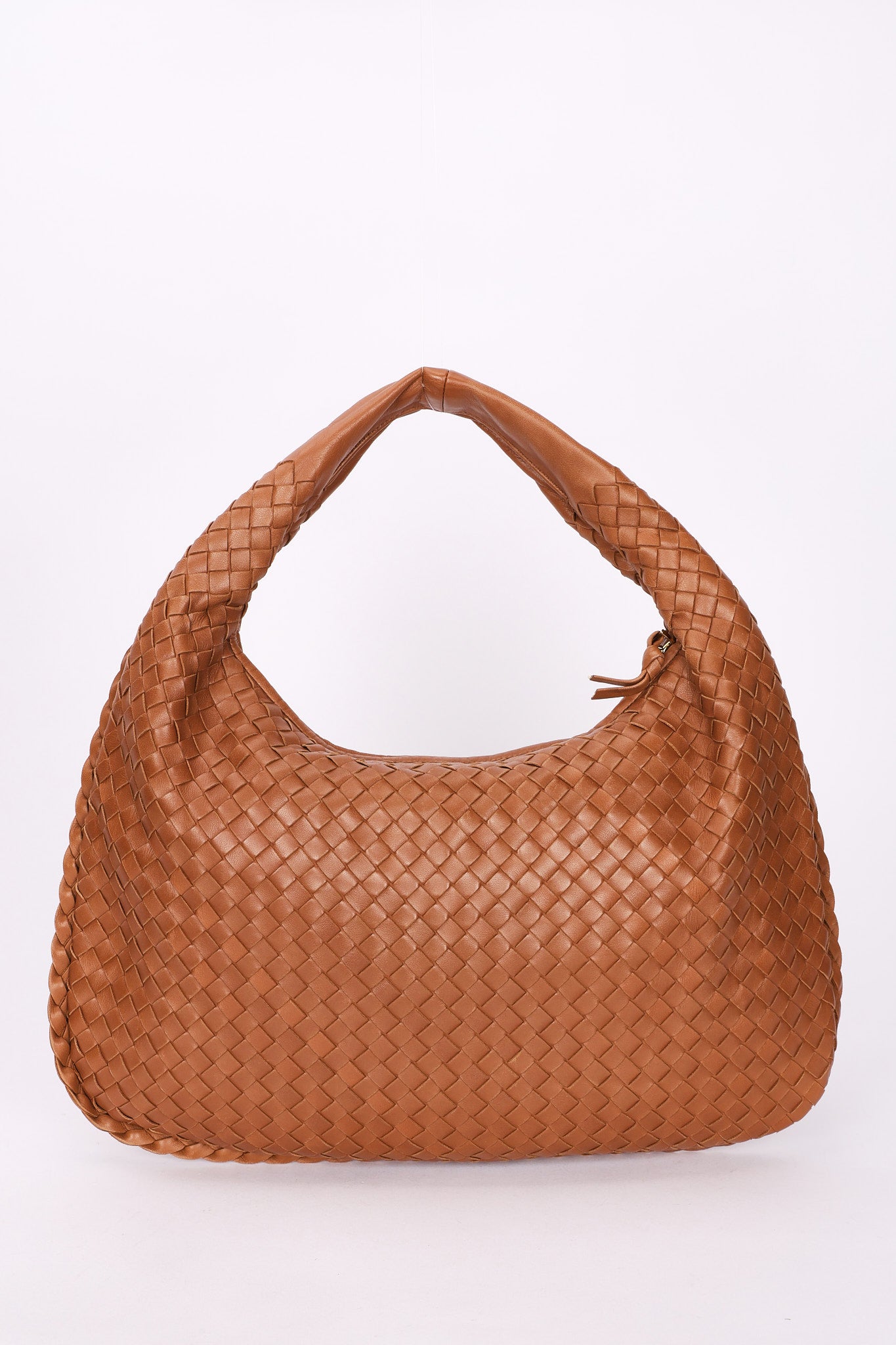 Bottega Veneta Small Intrecciato Hobo Cognac