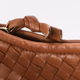 Bottega Veneta Small Intrecciato Hobo Cognac