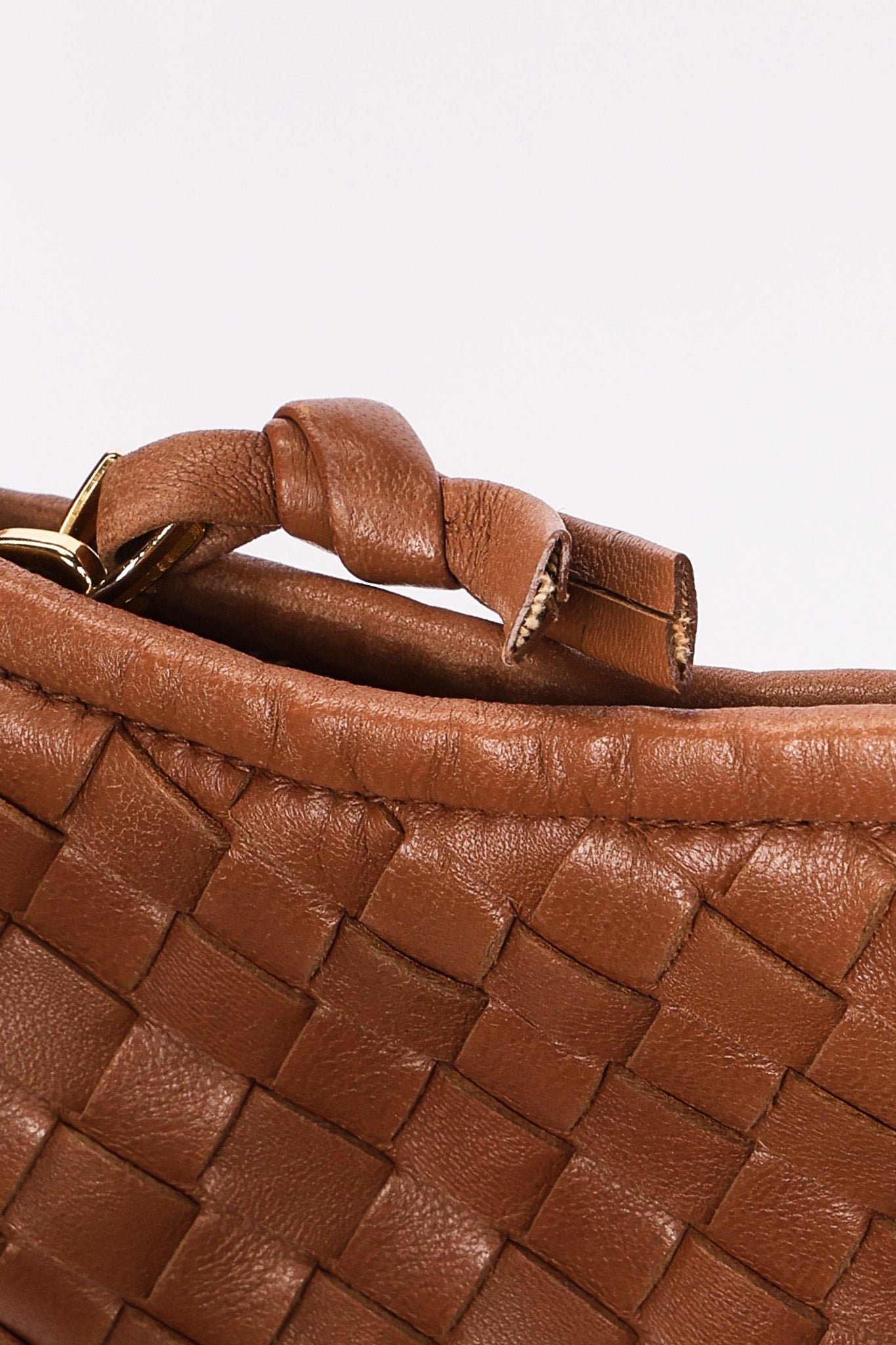 Bottega Veneta Small Intrecciato Hobo Cognac