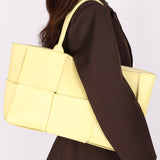 Bottega Veneta Intrecciato Arco Tote Yellow