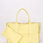Bottega Veneta Intrecciato Arco Tote Yellow