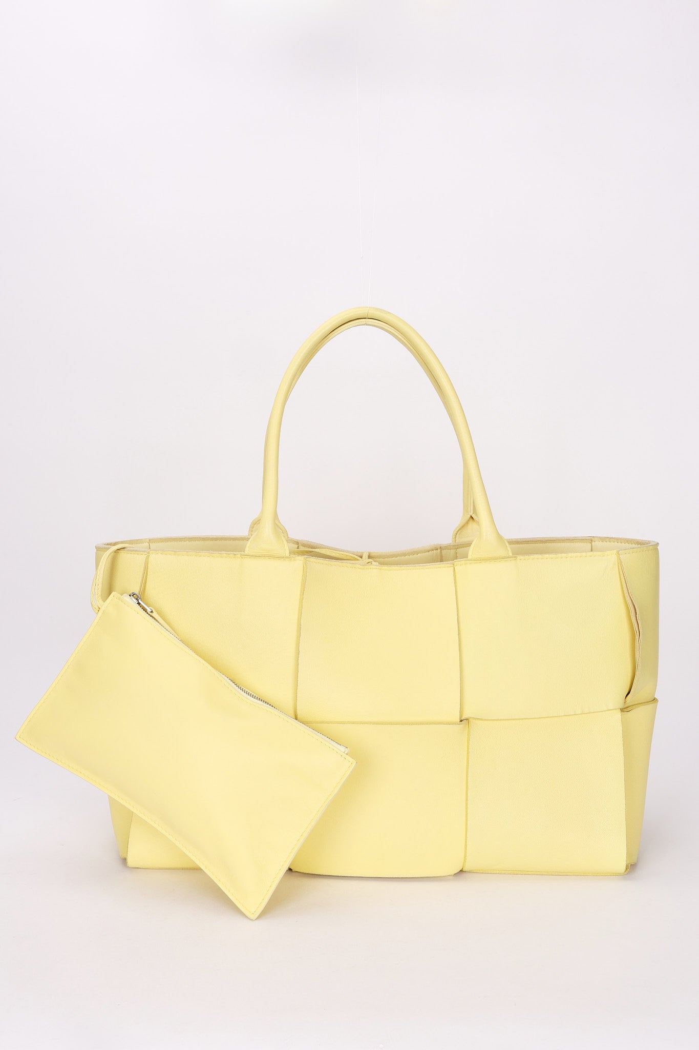 Bottega Veneta Intrecciato Arco Tote Yellow