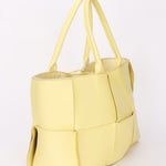 Bottega Veneta Intrecciato Arco Tote Yellow
