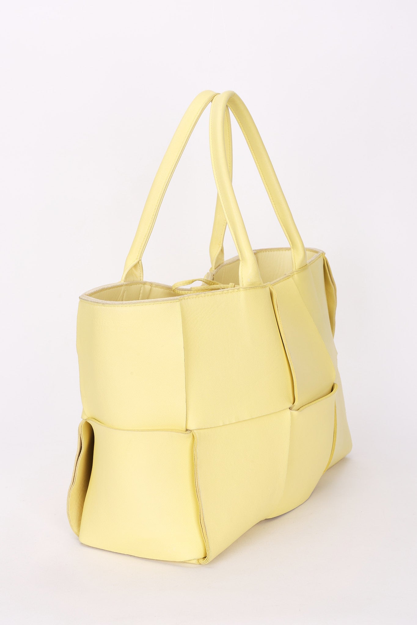 Bottega Veneta Intrecciato Arco Tote Yellow