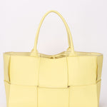 Bottega Veneta Intrecciato Arco Tote Yellow