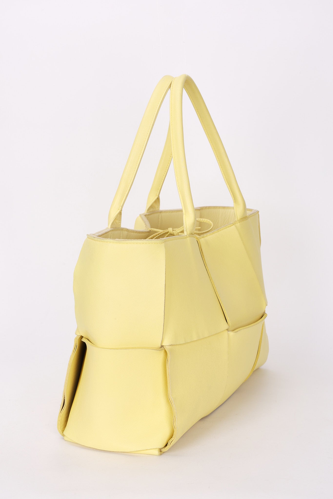 Bottega Veneta Intrecciato Arco Tote Yellow