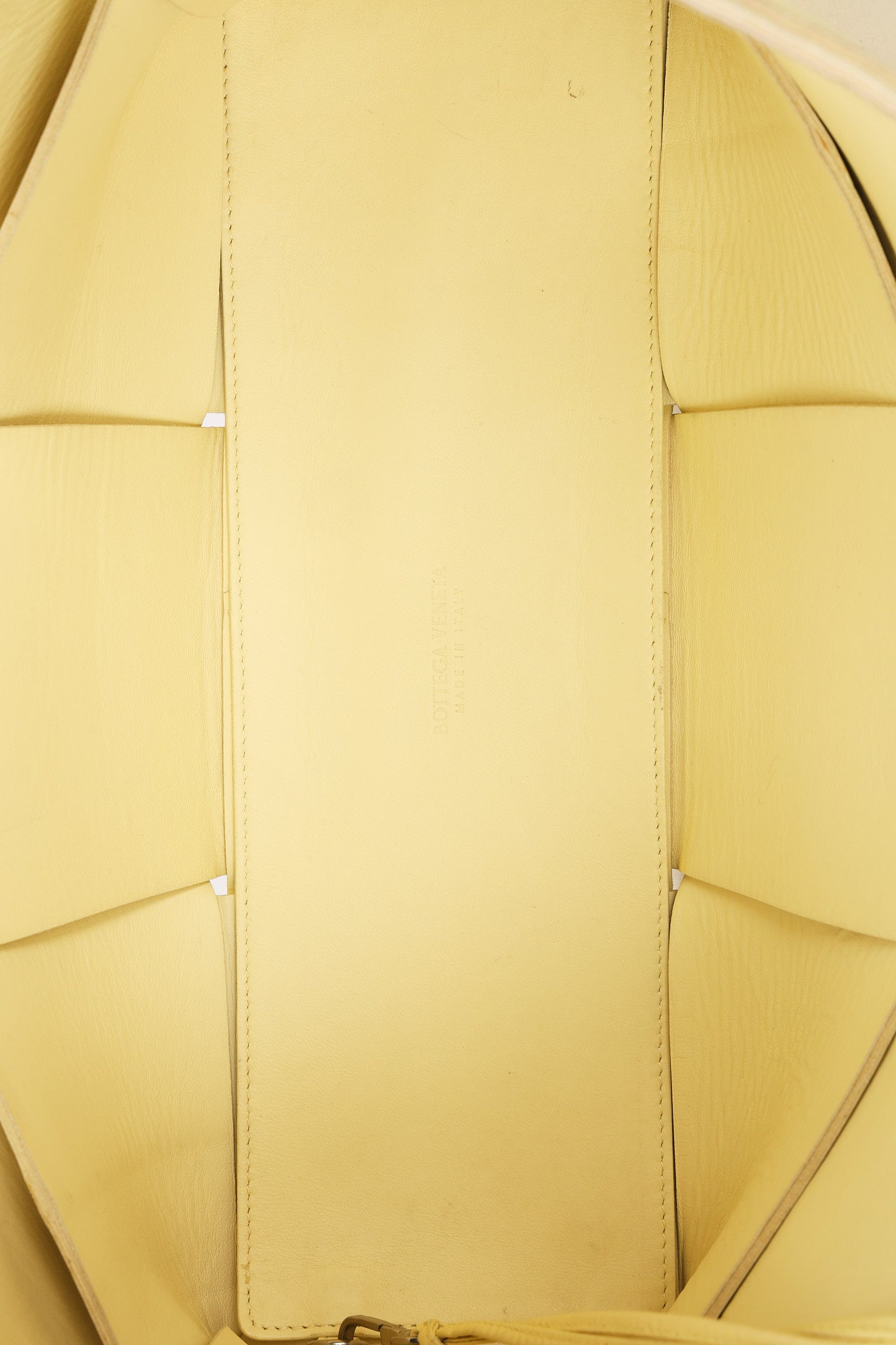 Bottega Veneta Intrecciato Arco Tote Yellow
