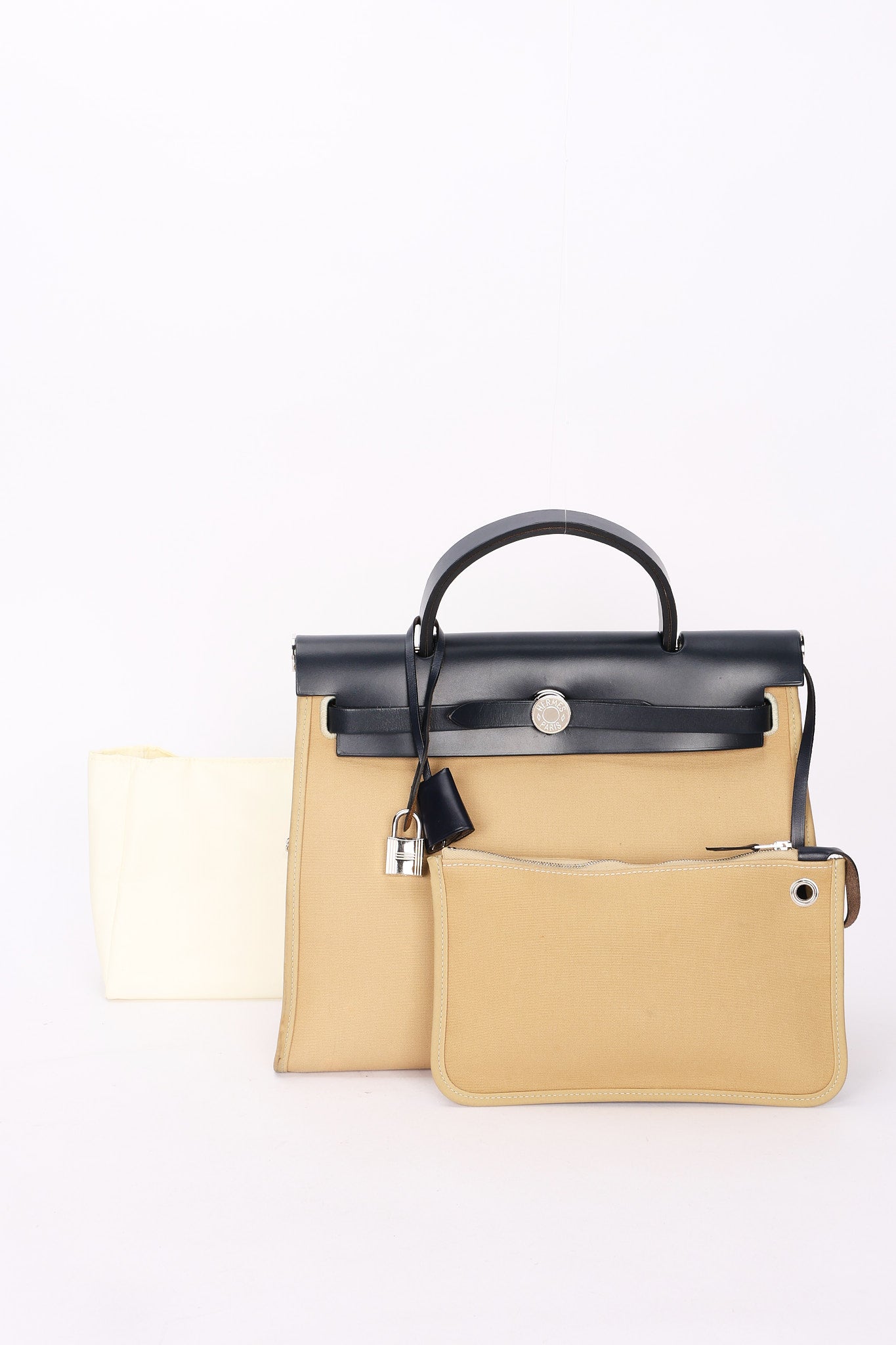 Hermès Herbag Zip 31 (color) Toile & (color) leather PHW