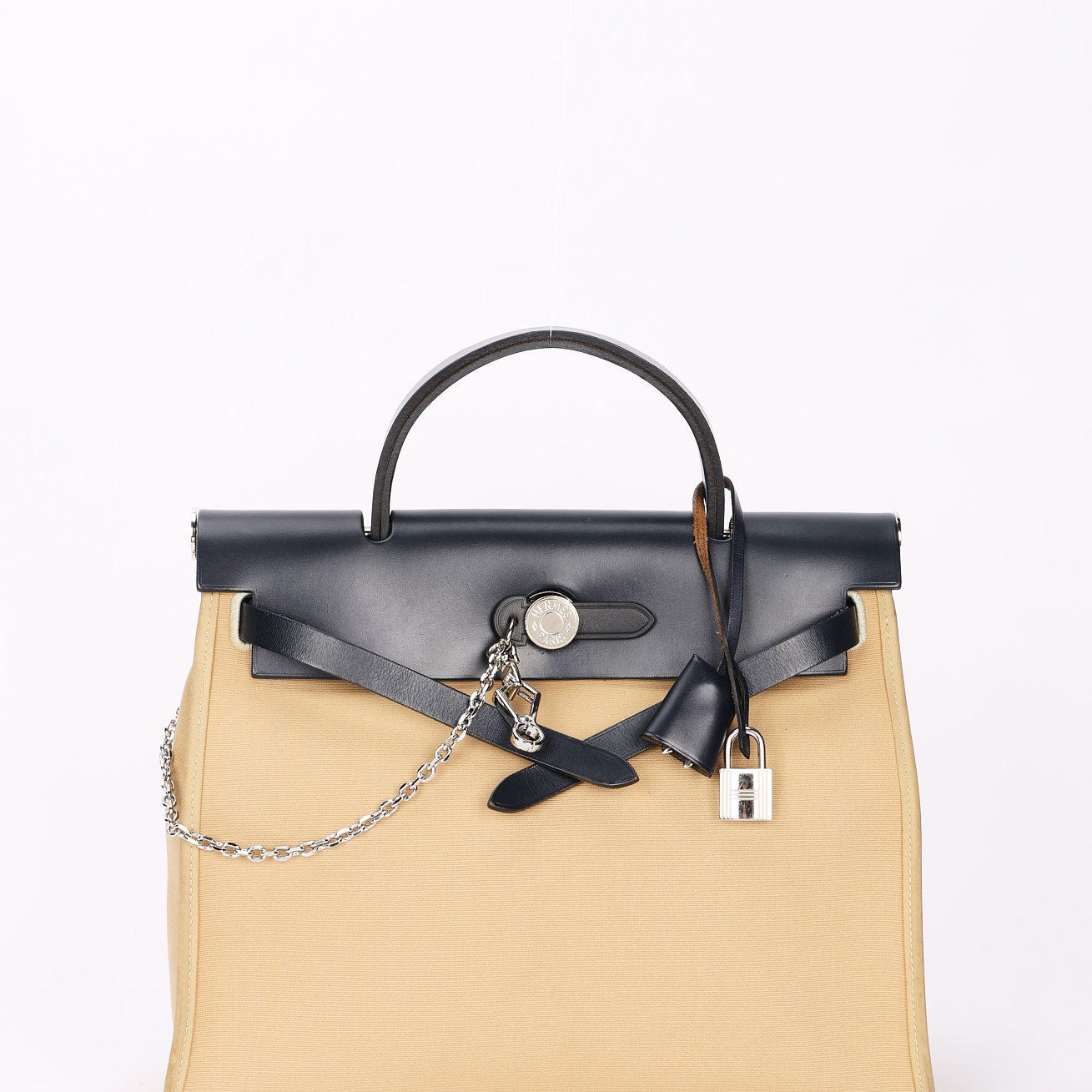 Hermès Herbag Zip 31 (color) Toile & (color) leather PHW
