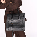 Celine Crocodile Embossed Phantom Luggage Tote