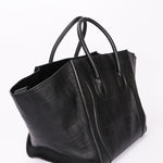 Celine Crocodile Embossed Phantom Luggage Tote
