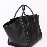 Celine Crocodile Embossed Phantom Luggage Tote
