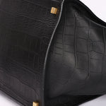 Celine Crocodile Embossed Phantom Luggage Tote