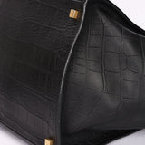 Celine Crocodile Embossed Phantom Luggage Tote