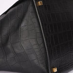 Celine Crocodile Embossed Phantom Luggage Tote