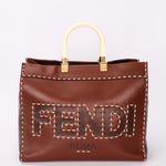 Fendi Stitched Sunshine Shopper Tote