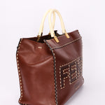 Fendi Stitched Sunshine Shopper Tote