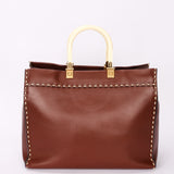 Fendi Stitched Sunshine Shopper Tote
