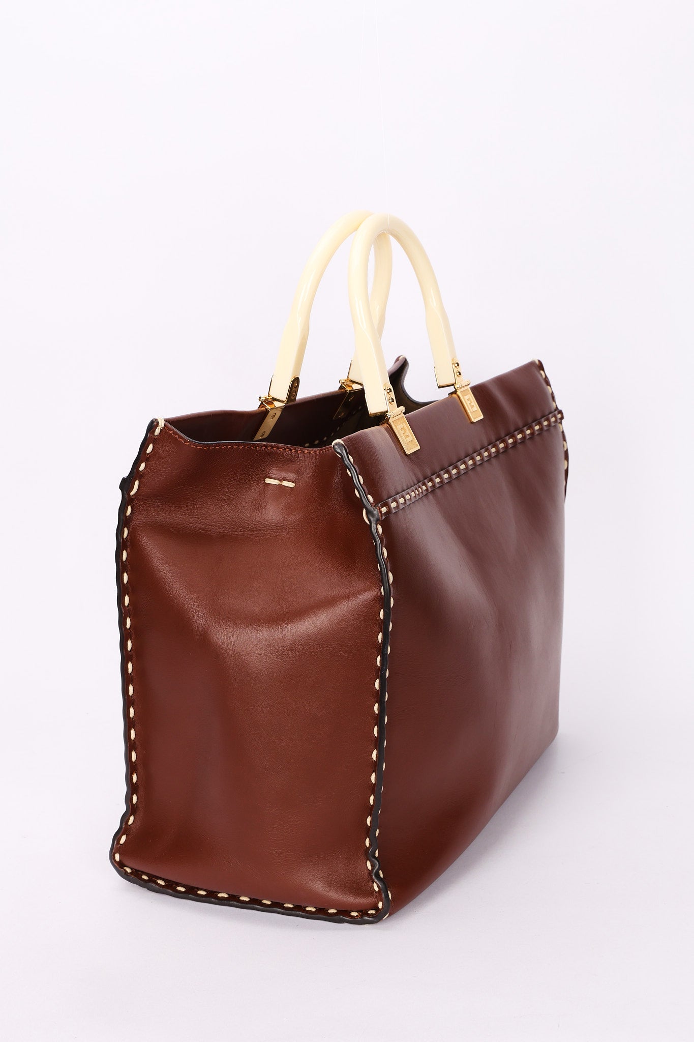 Fendi Stitched Sunshine Shopper Tote
