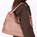 Bottega Veneta Intrecciato Garda Tote Taupe