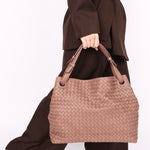 Bottega Veneta Intrecciato Garda Tote Taupe