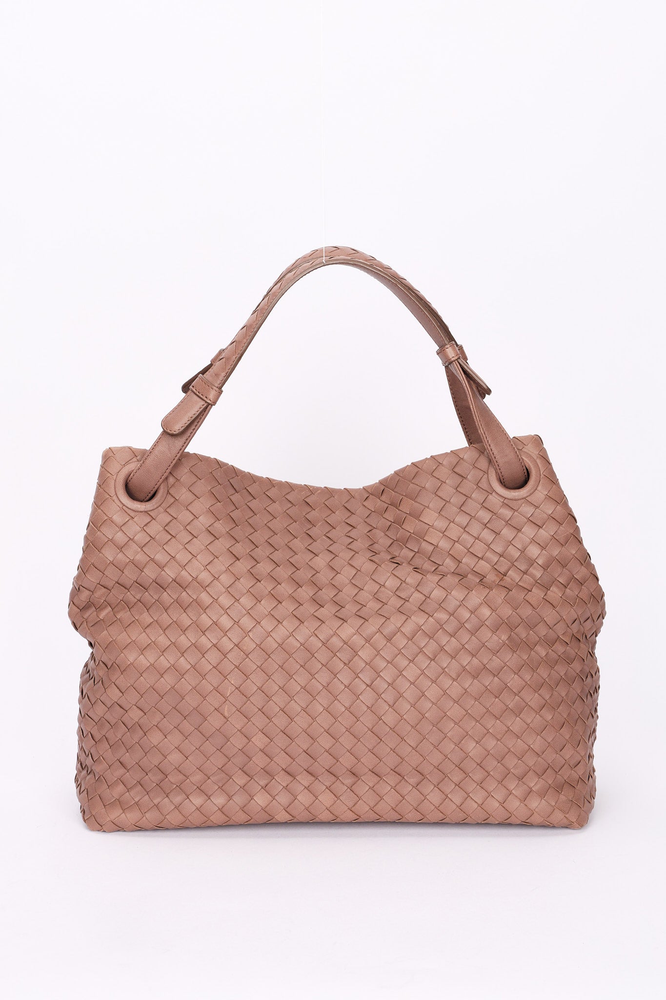 Bottega Veneta Intrecciato Garda Tote Taupe