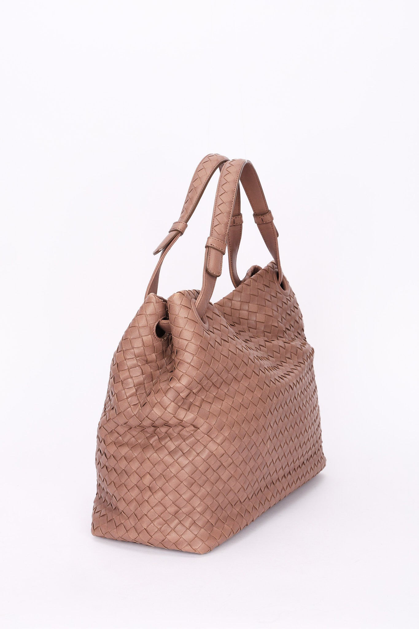 Bottega Veneta Intrecciato Garda Tote Taupe